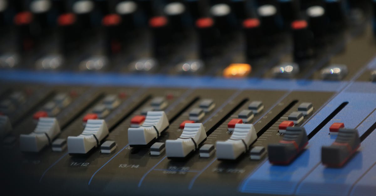recording studio console
