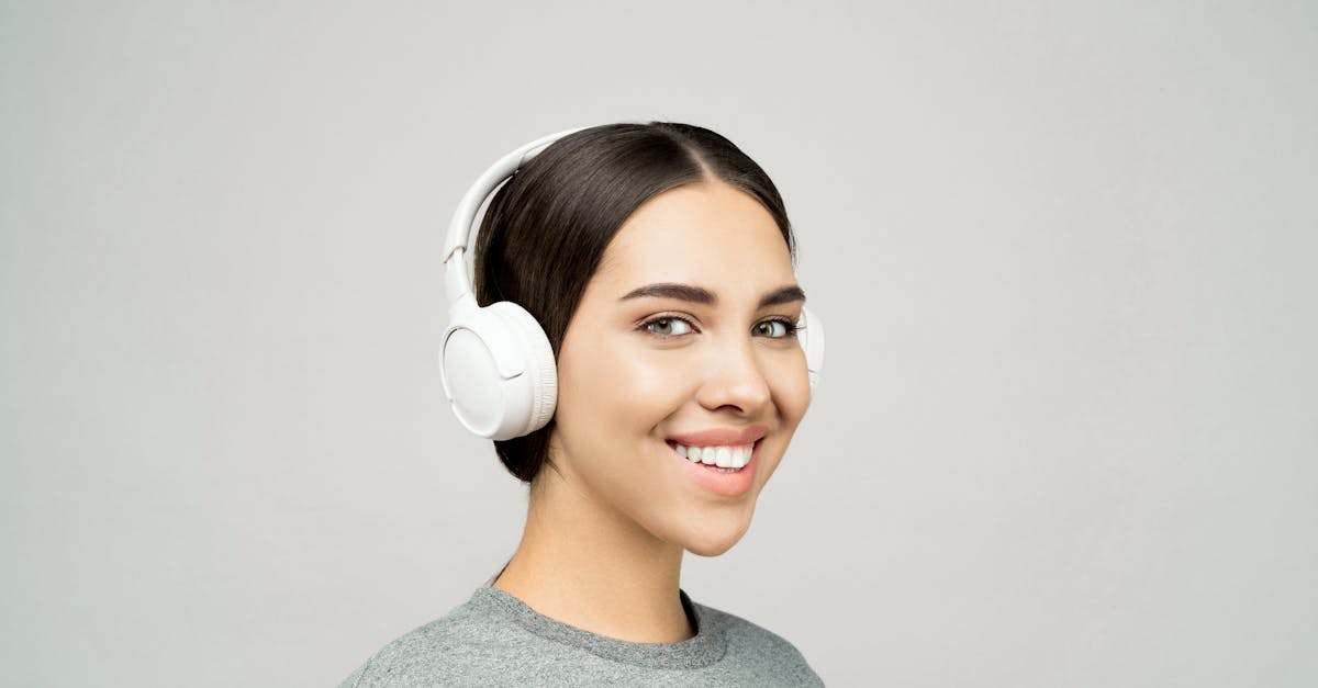 headphones listening music