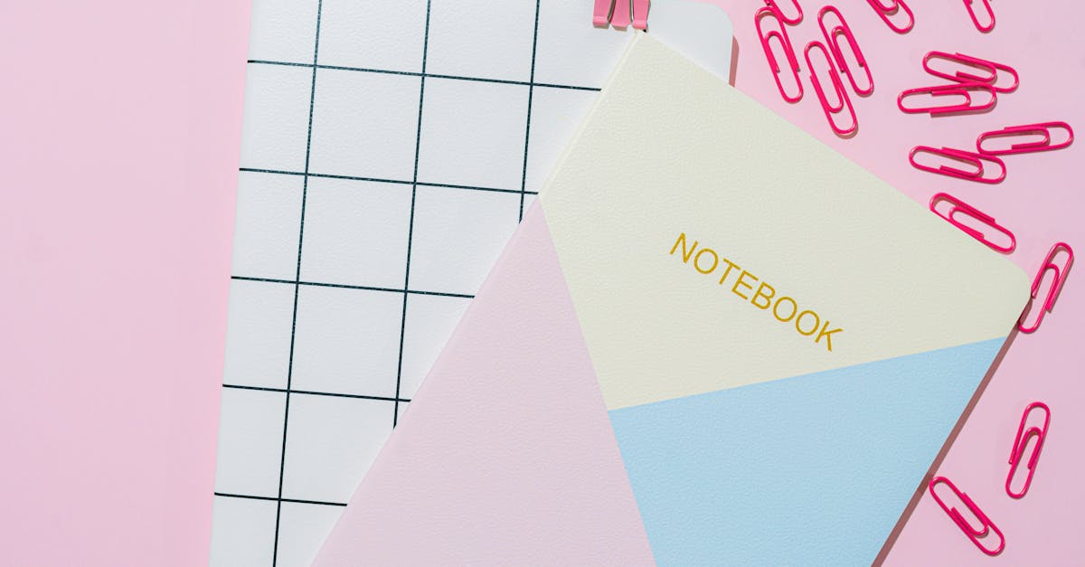 notebook planning desk