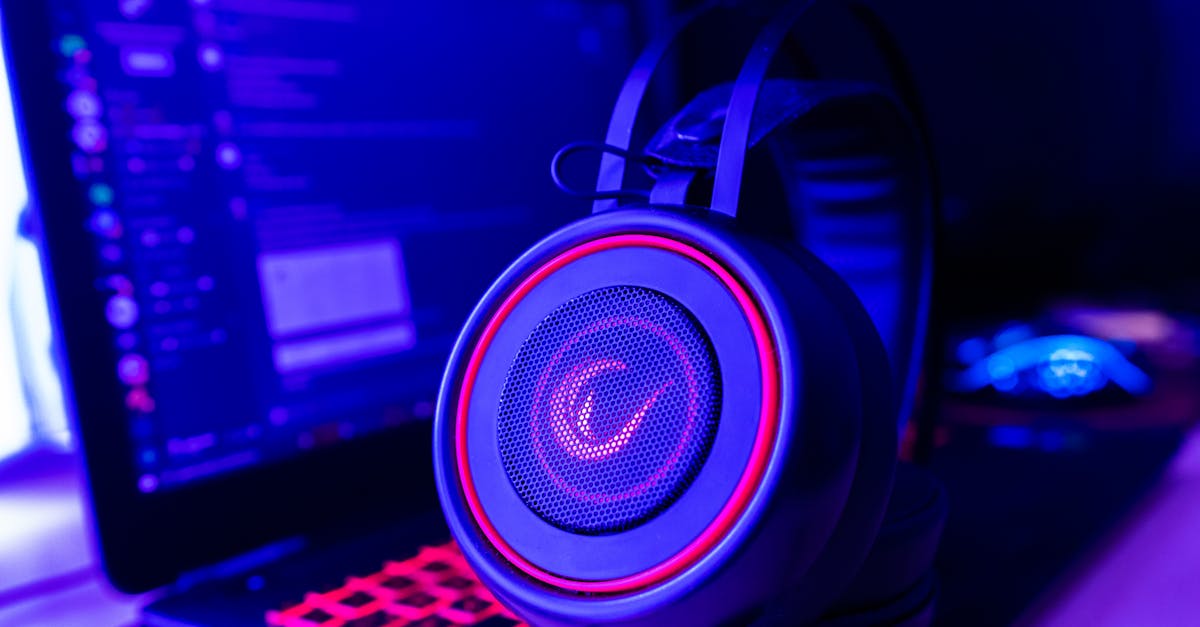 headphones laptop music
