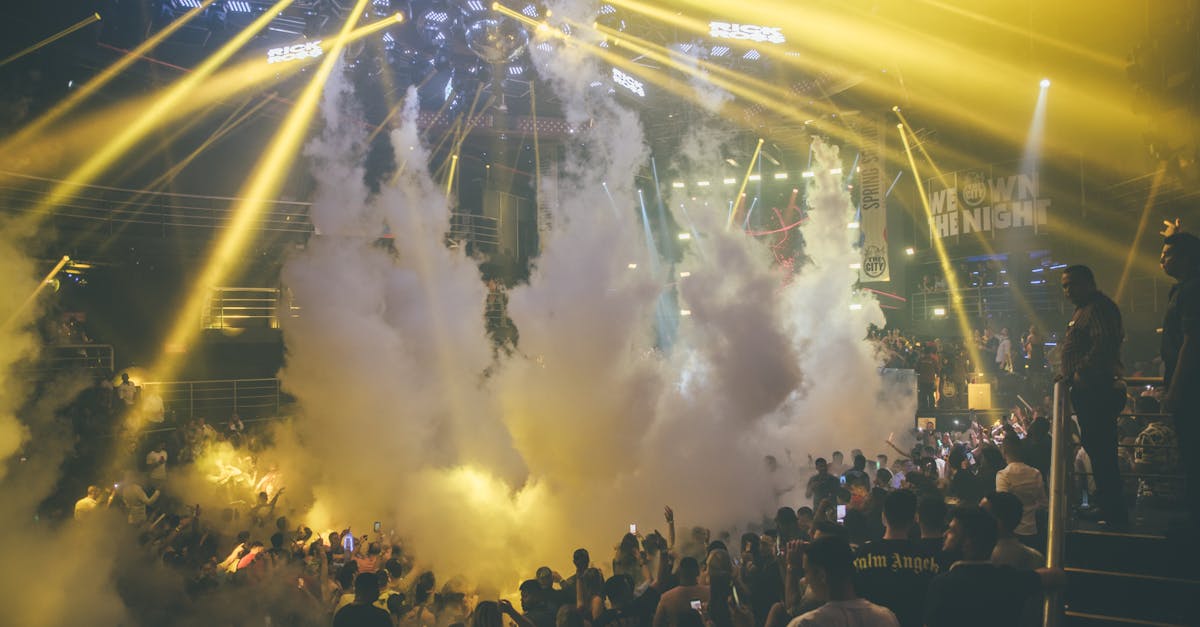nightclub crowd lights
