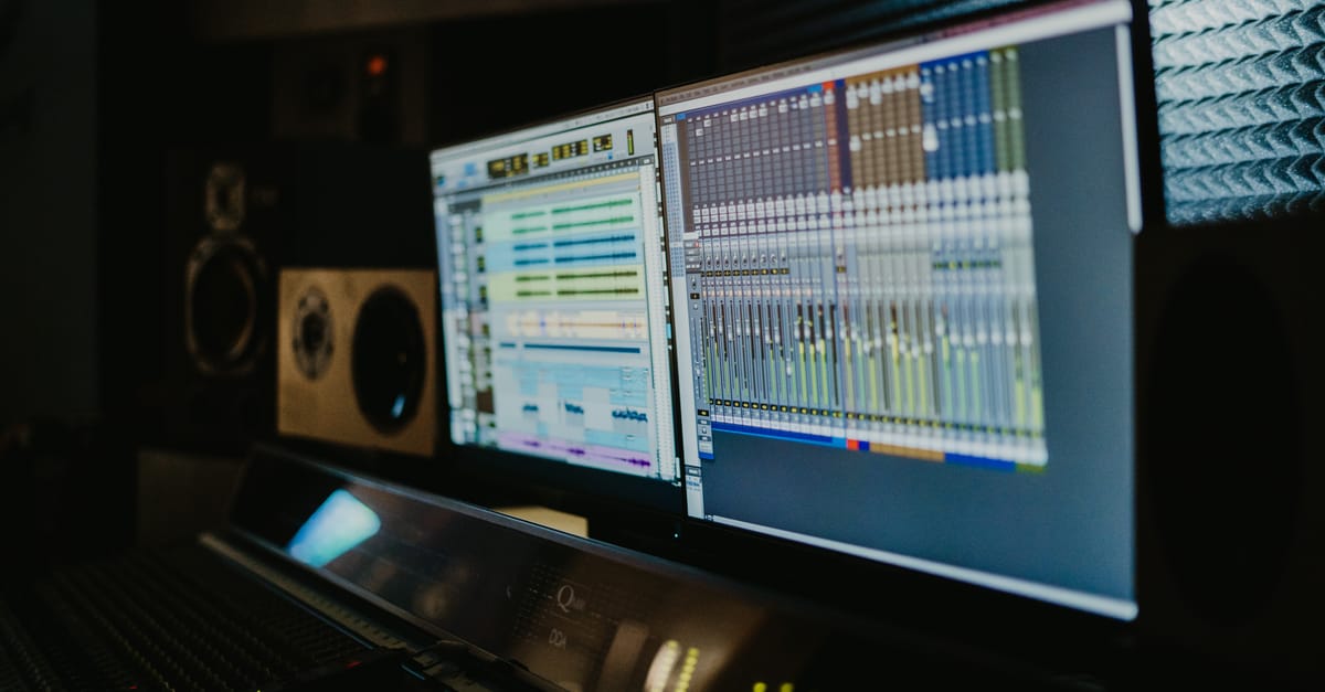 studio monitors closeup
