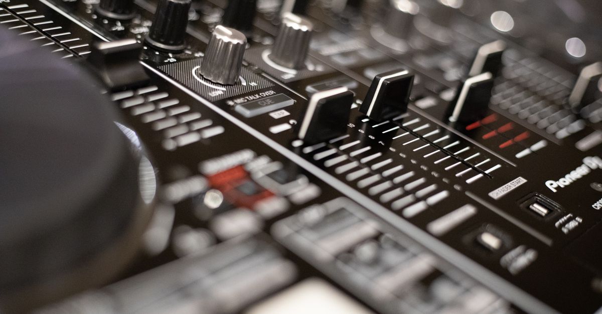 dj mixing console club